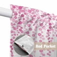 thumbnail image 4 of Pink Polka Dots Swag Valances for Windows 2 Pack, Kitchen Window Curtains 36 Inch Length, Vintage Abstract Art Watercolor Privacy Swag Curtains for Living Room/Bathroom with Rod Pocket 36"x36", 4 of 8