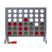 Tailgating Pros Premium Giant Four in a Row with Carrying Case - Jumbo Oversized Outdoor Yard Game - Connect Multiple Pucks in a Row to Win - Many Puck Colors Available!