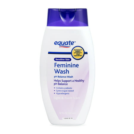 Equate Sensitive Skin Feminine pH Balance Wash, 12 fl (Best Feminine Hygiene Products For Odor)
