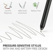 ViewSonic ID0730 7.5 Inch Portable Digital Writing Pen Pad with Battery Free Ink Pen for Sketching, Drawing, Graphic Design, Remote Teaching, Distance Learning Supports Windows, Mac, Android