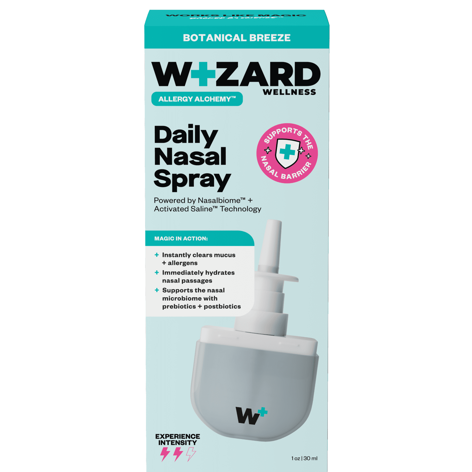 Wizard Wellness Daily Nasal Spray, Saline Mist Spray, Botanical Breeze Scent, 272 Sprays