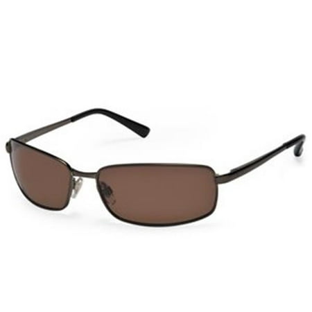 Sunbelt USA 190PBRBR Neptune Polarized Lens Sunglasses - Metallic Olive Brown with Brown