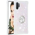 thumbnail image 3 of Glitter Clear Sparkly Bling Case for Samsung Galaxy Note 10+ Plus, Rugged Shockproof Flowing Liquid Floating Cover Women with Ring Holder Case for Samsung Galaxy Note 10 Plus  Colorful, 3 of 14