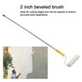 thumbnail image 6 of YAHHU 10‑Piece Professional Paint Roller Kit with Stainless Steel Rods, Beveled Brush, Metal Tray & Foam Brush for Walls, Ceilings & Furniture, 6 of 7