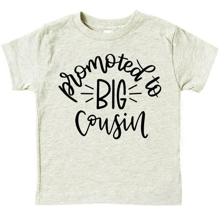 

Promoted to Big Cousin T-Shirts for Toddler Girls Fun Family Outfits Natural Heather Shirt 18 Months