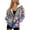 Bohemian Flower Yellow Blue, variant on Renewold Hummingbird Floral Womens Oversized Zip Up Hoodies Fashion Hooded Pullover Jackets Sweatshirts Long Sleeve Y2K Hoodies Fleece Sweaters Hooded Cardigan Fall Winter Clothes, XS