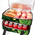 thumbnail image 5 of Saint Patrick's Day Double Layered Insulated Lunch Bag with Two Compartments - Large Capacity Hand-Carried Refrigerated Meal Bag - 7.1x11.4x16.1 Inches, 5 of 6