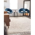 thumbnail image 4 of Rugs.com Athena Shag Collection Rug – 5' x 8' Ivory Shag Rug Perfect For Bedrooms, Dining Rooms, Living Rooms, 4 of 9