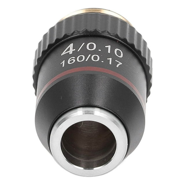 Microscope Objective, 4X High Magnification Objective Lens Universal for Biological Microscopes