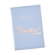 thumbnail image 5 of Monedero de cuero sintético para pasaporte, organizador de tarjetas de crédito, funda moderna para pasaporte Azul, 5 of 9
