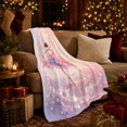 thumbnail image 3 of Enchanting Ballerina Butterfly Whimsical, Festive Pet Portrait Pattern, Warm Flannel Blanket for Living Room and Bedroom, Cat Lovers Just Because Gift, Pet Lover Home Decor, 3 of 6
