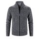 thumbnail image 1 of Suéter de color sólido para hombre de primavera y otoño, cárdigan informal con cuello alto, suéter de polar de manga larga para jóvenes, 1 of 6