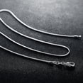 thumbnail image 5 of TIHLMK Friendship Necklace Whole 10pcs 925 Sterling Solid Silver 1mm Snake Chains Necklace 16-28 Inches, 5 of 6