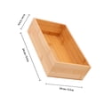 thumbnail image 2 of REOFLYUP Rectangular Wood Box for Storage and Desktop Organization Khaki 1Pack, 2 of 7