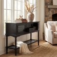 thumbnail image 6 of SAFAVIEH Tate 2-Drawer Rectangle Console Table, Black, 6 of 21