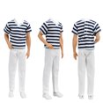 thumbnail image 2 of E-TING 3 Sets Casual Clothes Jacket Pants Outfits with 3 Pair Shoes for 12 Inches boy Dolls, 2 of 4