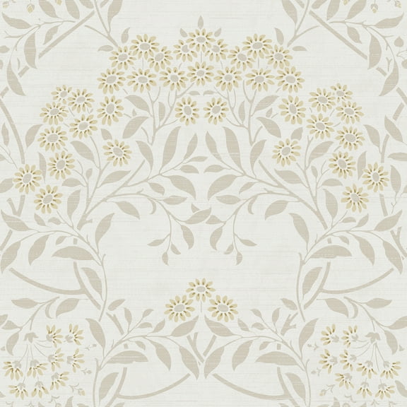 Arthouse Penelope Light Yellow Floral Damask Wallpaper