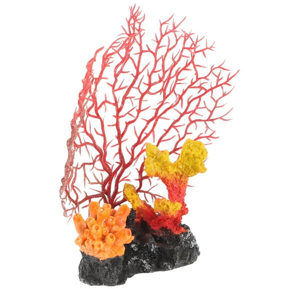 Pretyzoom Glow in the Dark Fish Tank Decoration Coral Ornament Elegant Style 1Set