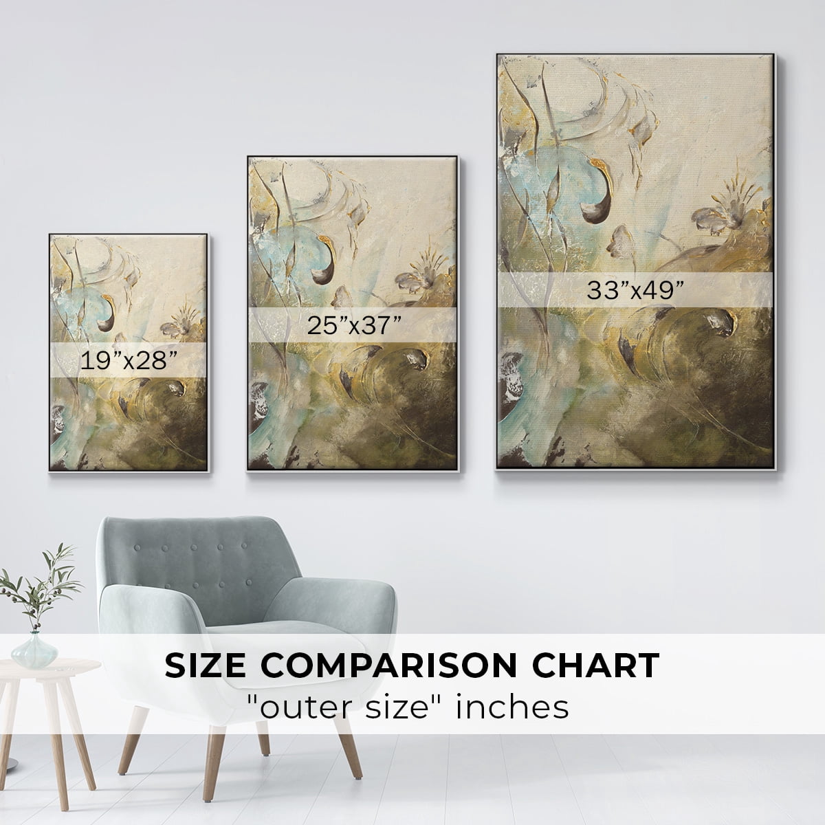 Enchanted Garden II Framed Premium Gallery Wrapped Canvas - Ready to Hang - 17 x 25 - White Floating Frame