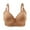 Khaki, variant on LYEAA Wireless Womens Bras Push up Lightly Lined Daily Bras Wirefree Adjustable Strap Lift Soft Bralette No Wire Breathable Comfort Sleeping Bras Beige L