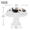thumbnail image 4 of 4 Pcs Black Birds Flying Knobs for Kitchen Cabinet Cupboard Dresser Bookcase Drawer Pulls Handles Round Home Decor, 4 of 8