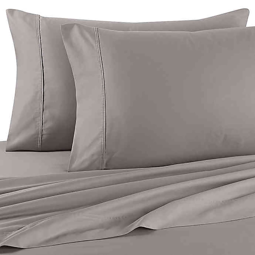 Brookstone 2 Standard BioSense Pillowcases 100% Cotton 500 TC Lavender 