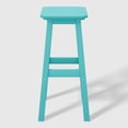 thumbnail image 4 of WestinTrends 29" HDPE Outdoor Patio Square Backless Bar Stool, Turquoise, 4 of 7