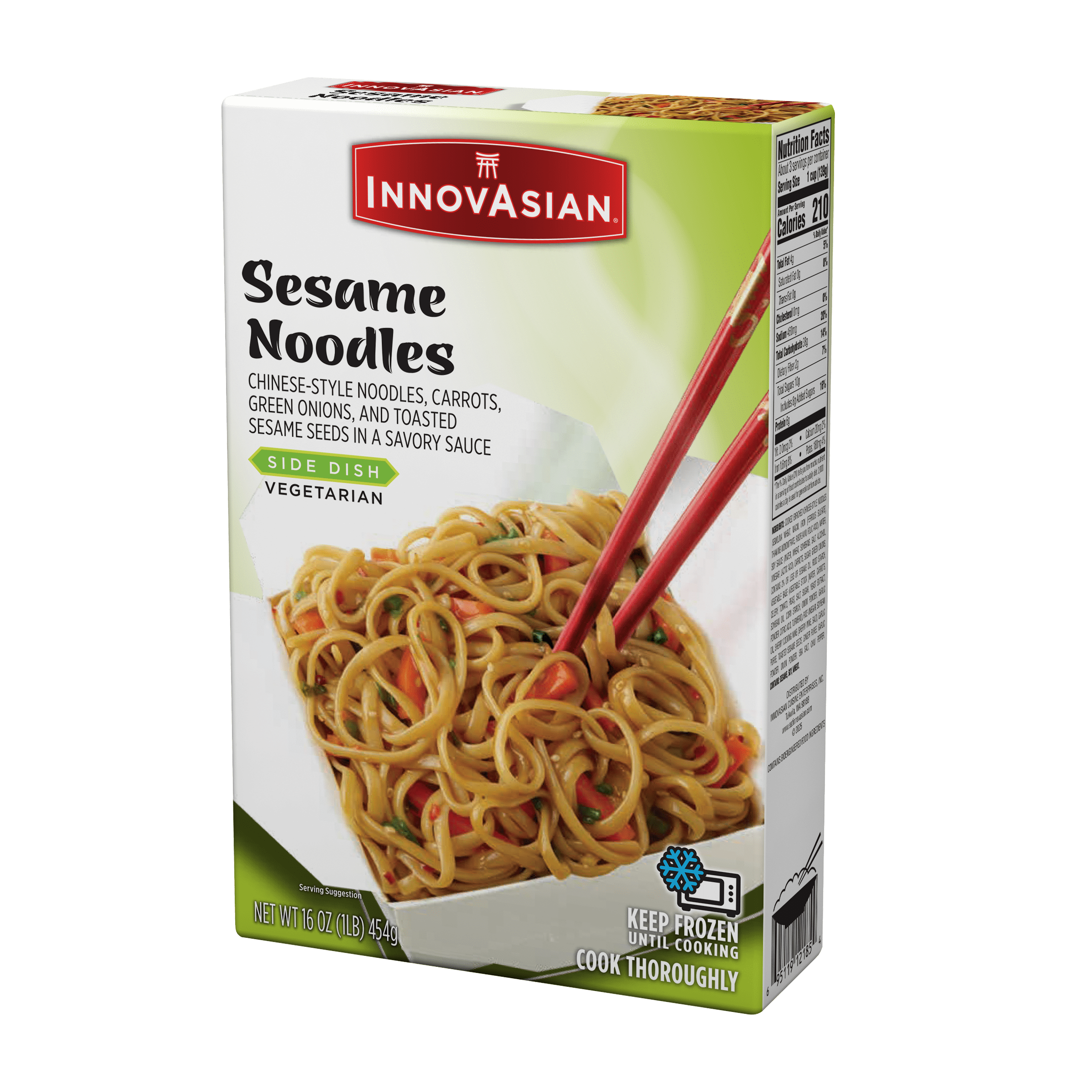 InnovAsian Sesame Noodles, 16 oz (Frozen)