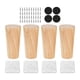thumbnail image 3 of 4 patas de madera para muebles, antideslizantes, compactas y portátiles, para aumentar la altura. Altura 10cm, 3 of 9