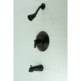 thumbnail image 2 of Kingston Brass KB3630NDL NuvoFusion Single-Handle Tub and Shower Faucet, Matte Black, 2 of 3