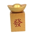 thumbnail image 3 of Estatua de Lingote de Dinero Chino, Figurita Giratoria, Colección Artesanal, Adorno Feng Shui, Decoración para Fiesta de Cumpleaños, Regalo de Encimer, 3 of 9