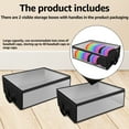 thumbnail image 2 of 2Pcs Hat Storage Box Robust Baseball Caps Organizer Foldable Windowable Organizer Large Capacity Storage Easy Access Widely Used Organizer for Baseball Caps, 2 of 10