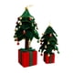 thumbnail image 2 of 2 miniárboles de Navidad para decoración de escritorio, diseño de escena, de Navidad artificial con luz, adorno navideño para estante de balcón, 2 of 8