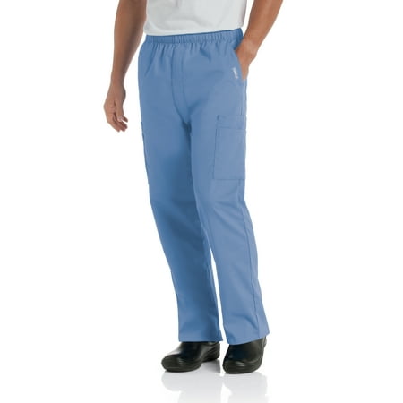 

Landau Essentials Men s Comfort Seven Pocket Elastic Waist Drawstring Cargo Scrub Pant Style 8555