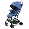 Baby Umbrella Stroller,Aluminum Lightweight Stroller Travel Foldable Design with Extra Large Storage Basket Cup Holder Blue