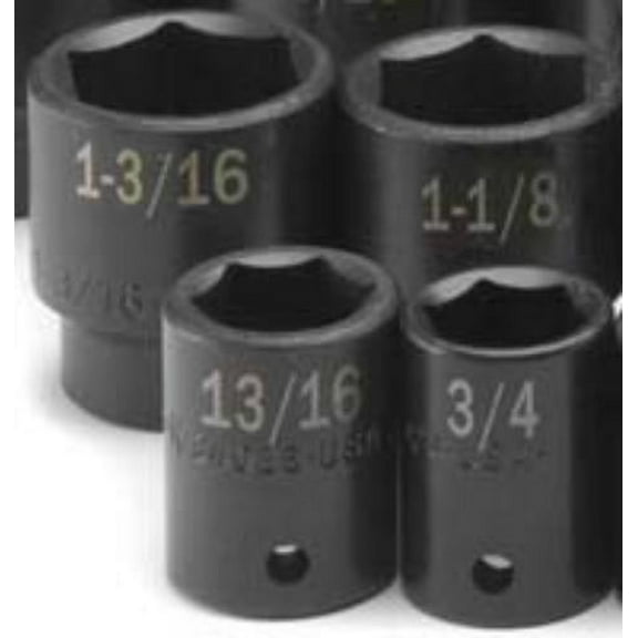 SK PROFESSIONAL TOOLS 34040 1/2" Dr, 1-1/4" Size, SAE Impact Socket, 6 Pts