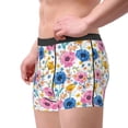 thumbnail image 2 of Disketp Rose Flowers Men's Boxer Briefs,Soft and Breathable Cotton Underwear with ComfortFlex Waistband, 2 of 7