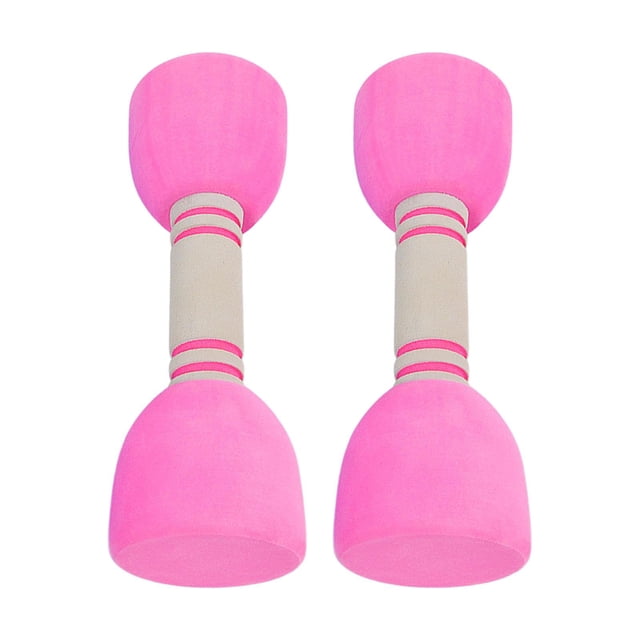 2x Kids Dumbbells Absorbs Sweat Non Slip Training Gift Barbell Exercise Dumbells Pink