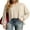 06 Oatmeal, variant on Women's Long Sleeve Blouses Waffle Knited Fashion Fall Tops V Neck Loose Pullover T Shirts