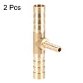 thumbnail image 3 of Conector de reducción de manguera de latón de 10mm x 6mm x 10mm, conector en T en forma de T de 3 vías, para aire, agua, combustible, gas, 2 piezas. 8mm x 4mm x 8mm, 3 of 3