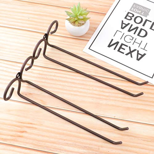 OUNONA 2 filas de acero inoxidable de acero inoxidable soporte de vástago de vástago para la barra casera (bronce) OUNONA Ver descripción