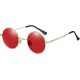 thumbnail image 1 of Dww-red Gafas de sol clásicas redondas polarizadas Uv400 con marco de metal vintage estilo Lennon para hombres y mujeres Marco de protección Uv400 Ma, 1 of 5