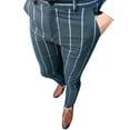 thumbnail image 2 of RKSTN Pants for Men Fall Striped Business Straight Pants Loose Trousers Straight Leg Pants, 2 of 9
