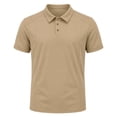 thumbnail image 6 of AZoiNM Men's Relaxed Fit Short Sleeve Polo Shirt, Casual Solid Performance Golf Polo with Seam Details, 6 of 11
