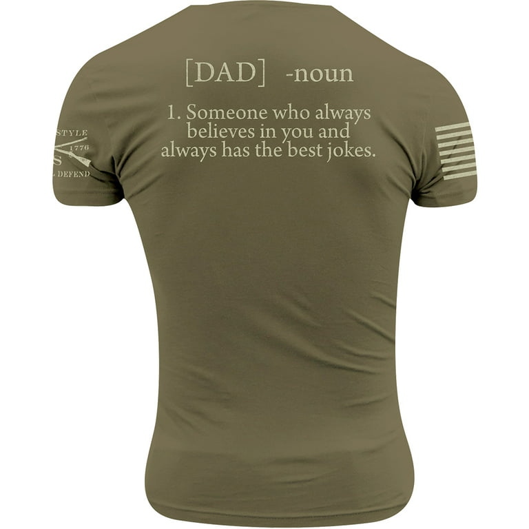 Grunt Style Dad Defined 2.0 Men's T-Shirt (Military Green,  Small) : Clothing, Shoes & Jewelry
