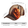 thumbnail image 3 of Baseball Cap, Halloween Pumpkin Beer Sun Hats for Men Women, Adjustable Golf Dad Hat for Outdoor Activities, 3 of 7