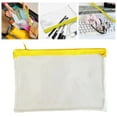 thumbnail image 2 of Back to Schol! Ngheia Transparent Pencil Case Zipper Bag Yellow, Clear Pencil Case with Zipper Transparent Pvc for Schol Exams Home and Travel, 2 of 9