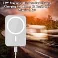 thumbnail image 4 of Car Wireless Charger Magnetic Holder Charging Cell Phone Dash Mount For Phone 12, 4 of 6
