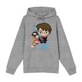 thumbnail image 4 of Harry Potter Chibi Characters & Glowing Sword Long Sleeve Unisex Adult Hooded Sweatshirt-Large, 4 of 7