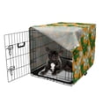 thumbnail image 5 of Succulent Dog Crate Cover, Cartoon Style Illustration of Cactus, Easy to Use Pet Kennel Cover Small Dogs Puppies Kittens, 7 Sizes, Marigold Jade Green, by Ambesonne, 5 of 6